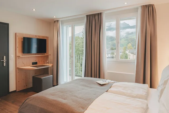 غرفة سوبيريور بسرير كوين، Boutique Hotel Waldegg Horw 3/7