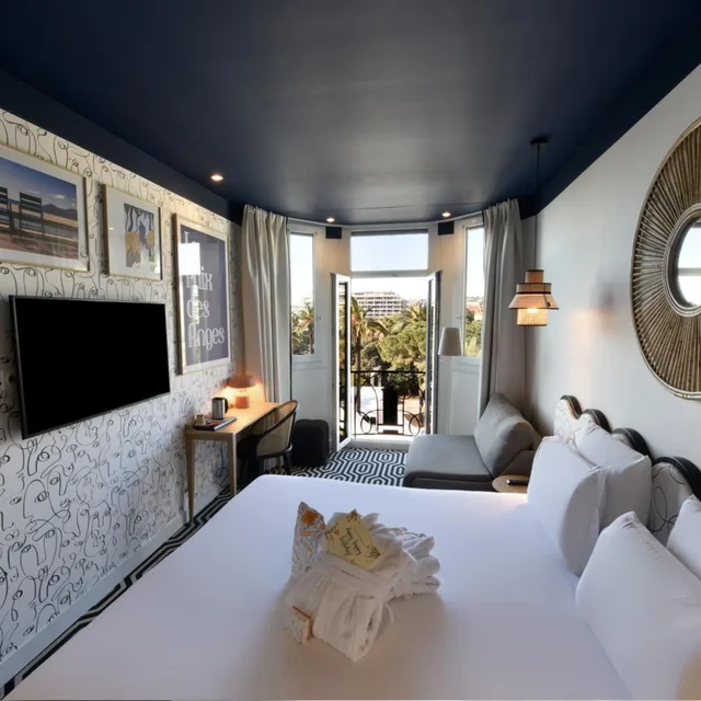 غرفة ثلاثية بإطلالة على البحر، Hotel Albert 1er Nice 3/10