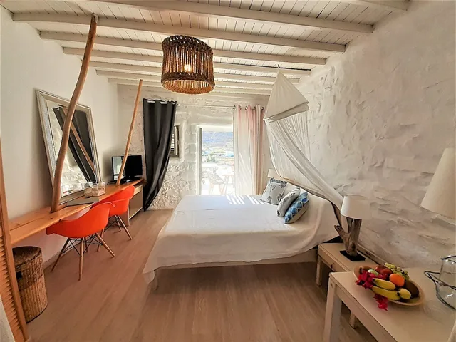 استوديو غراند بسرير مزدوج وسريرين منفصلين بإطلالة على البحر، Sea Side Studios Houses 10/10