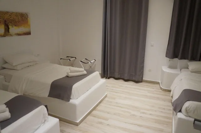 غرفة عائلية بإطلالة على الحديقة بغرفتي نوم، Acrogiali Beach Hotel 4/8