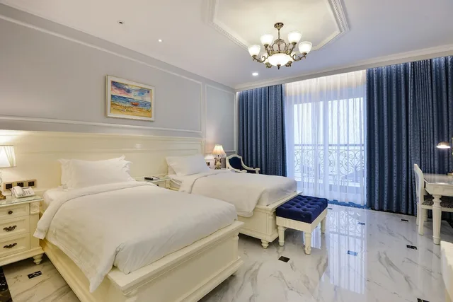 غرفة بريميوم ديلوكس بسريرين منفصلين بإطلالة على البحر، Lan Rung Phuoc Hai Resort And Spa 3/6