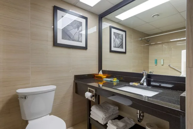 غرفة قياسية بسرير كوين مع أريكة يُسمح فيها بالحيوانات الأليفة، Village Park Inn Calgary 4/6