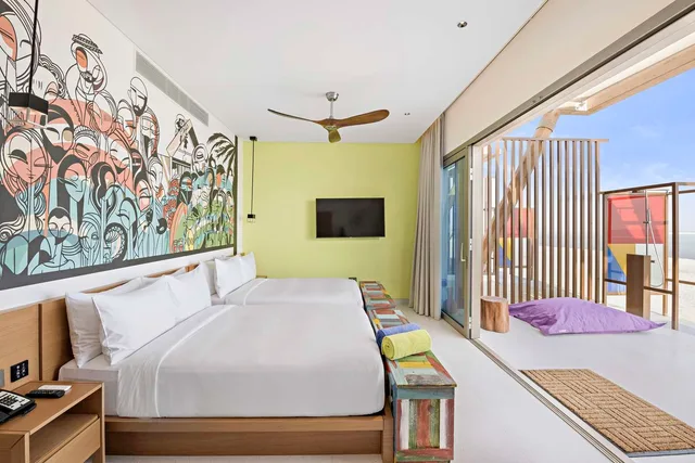 غرفة متصلة عائلية بإطلالة على البحر، Fuwairit Kite Beach, Tapestry Collection by Hilton 2/6