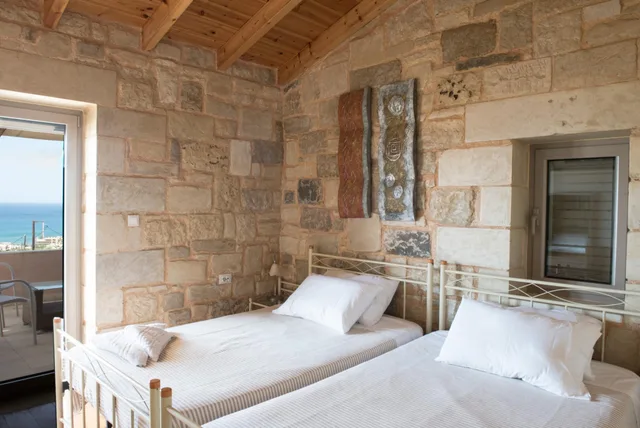 فيلا بسريرين منفصلين بإطلالة على البحر بمسبح خاص، Pantanassa Villas 1/10