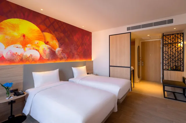غرفة قياسية بسريرين منفصلين، Ibis Styles Bangkok Ratchada 3/7