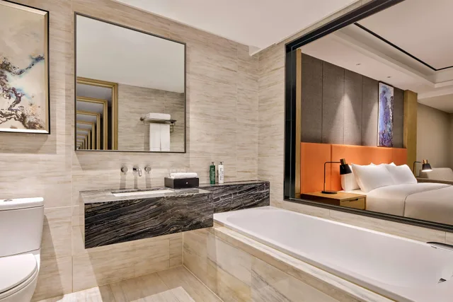غرفة بسرير كينج لذوي الإعاقة، Hilton Garden Inn Wuhan Hankou 1/1