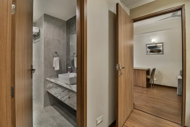 جناح ديلوكس مفرد بغرفة نوم واحدة، Starlit Suites Newtown Kolkata 3/4