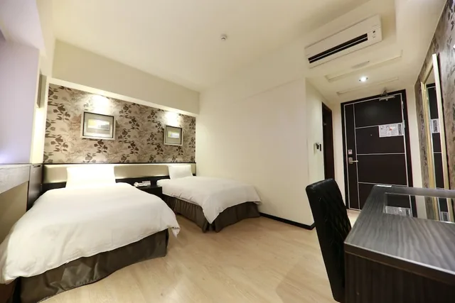 غرفة قياسية بسريرين منفصلين، Talmud Hotel Taichung 3/8
