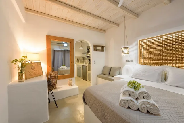 جناح استوديو بسرير مزدوج بإطلالة على البحر، Blue Waves Suites & Apartments - To Kyma 1/10