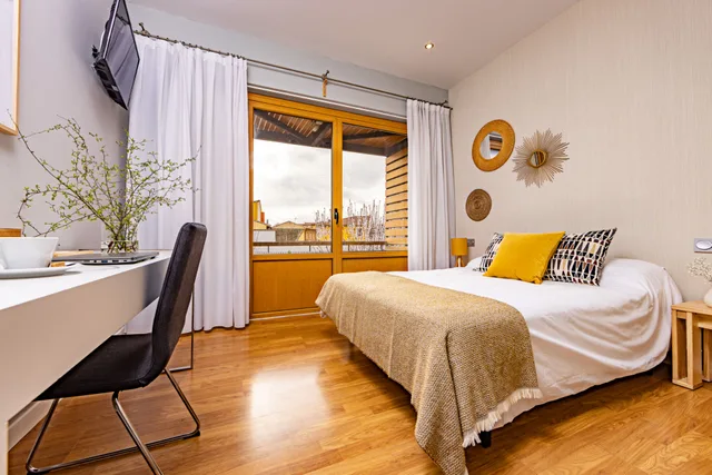 غرفة مفردة بسرير مزدوج، Hotel Dona Mayor 3/8