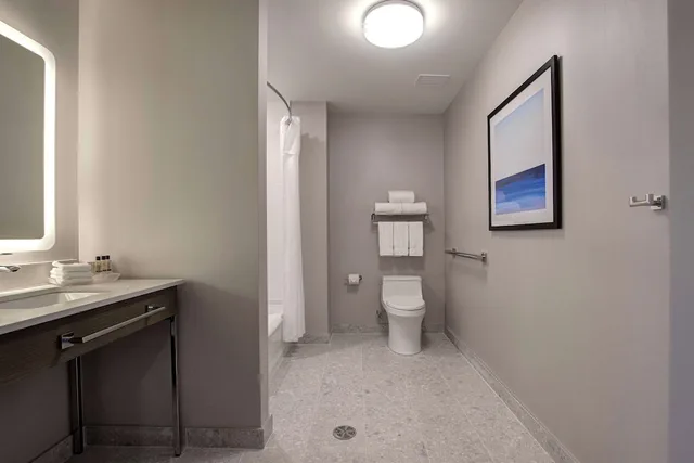 غرفة بسرير كينج لذوي الإعاقة، Hampton Inn by Hilton Montreal Downtown 4/4