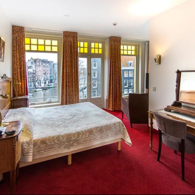 غرفة مزدوجة بإطلالة على القناة، Amsterdam Wiechmann Hotel 7/10