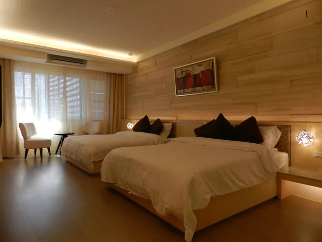 غرفة ديلوكس رباعية بسريرين مزدوجين، Mingao Spring Hotel 1/2