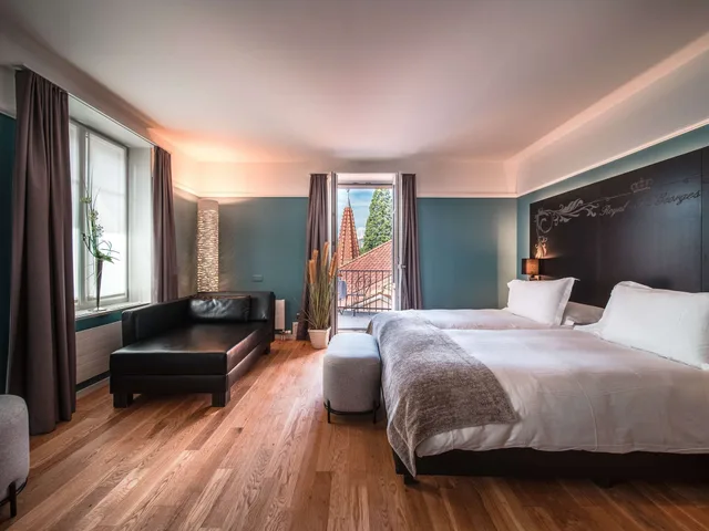 جناح عصري جونيور بسرير كينج بشرفة، Hotel Royal St Georges Interlaken MGallery 2/10