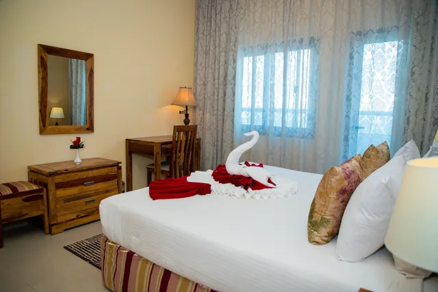 جناح بسرير كينج وسريرين منفصلين بغرفتي نوم، Ewan Tower Hotel Apartments 4/8
