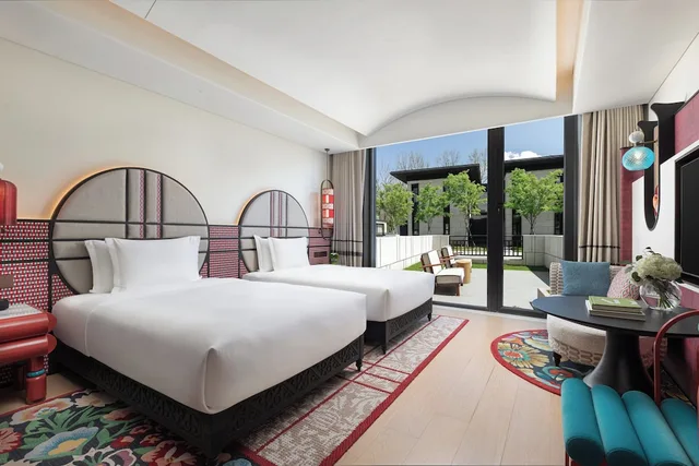 غرفة قياسية بسريرين مزدوجين، Hotel Indigo Sayram Lake by IHG 5/10