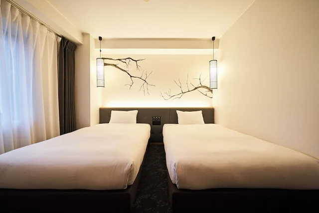 غرفة بسريرين منفصلين في المبنى الرئيسي، Hotel Global View Kushiro 2/4