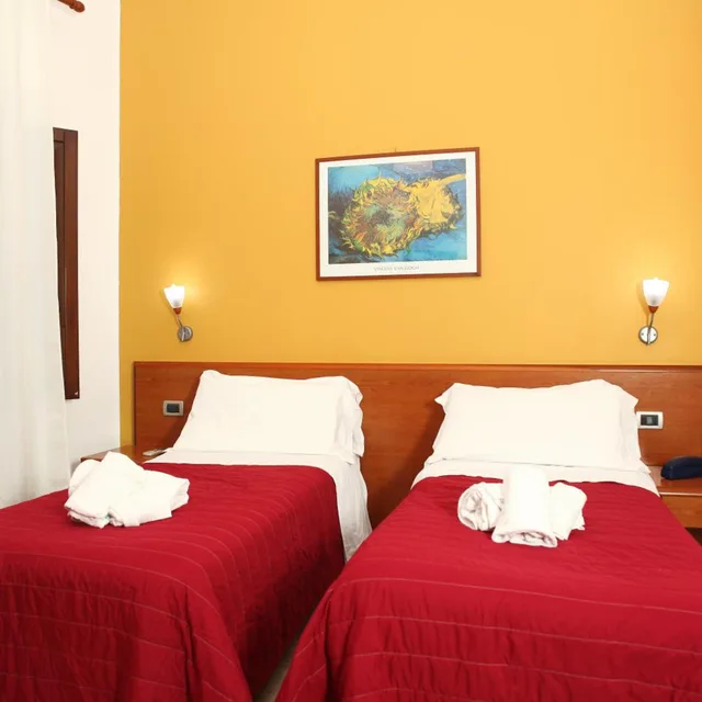 غرفة بسرير مزدوج أو سريرين منفصلين، Albergo Maccotta 3/10