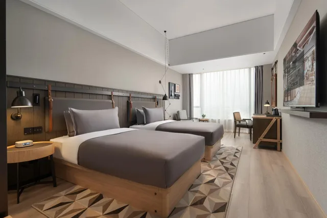 غرفة بسريرين منفصلين، Guangzhou Zengcheng Tongpai Hotel (Xintang High-Speed Railway Station Branch) 1/1