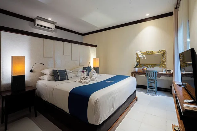 غرفة ديلوكس بسريرين منفصلين بإطلالة على الحديقة، Rama Residence Petitenget Hotel 1/10
