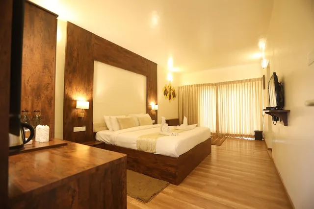 غرفة غراند بسرير كينج بإطلالة على الجبل مع أريكة، Delightz Inn Tiger Hill Resorts 1/1