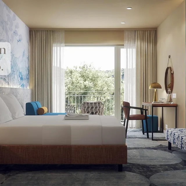 غرفة كومفورت بسريرين منفصلين بإطلالة على المتنزه بشرفة مع سرير إضافي، Remisens Hotel Lucija 5/6