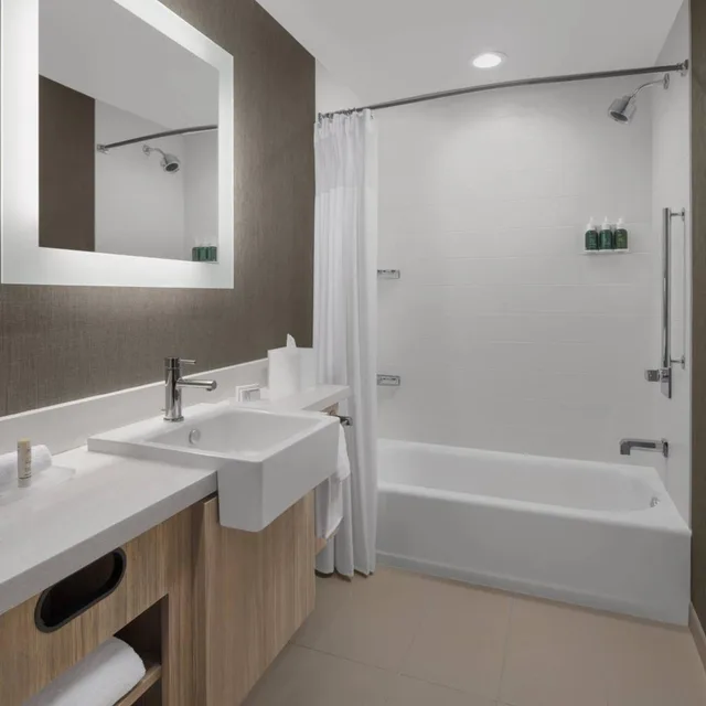 Suite, King Bed, Trundle Bed, Bathtub, Accessible, SpringHill Suites by Marriott Tuckahoe Westchester County 9/10
