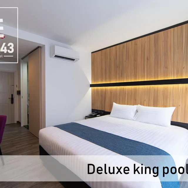 غرفة بسرير مزدوج بإطلالة على المسبح، Gate43 airport hotel Bangkok (SHA Plus+) 1/10