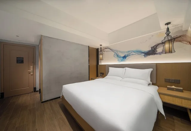 غرفة كومفورت بسرير كوين بإطلالة على الحديقة، Cheermay Hotel Guangzhou Panyu Shiqiao Aoyuan Plaza 1/4