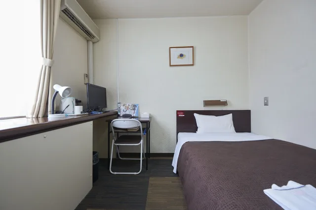 Semi Room, Single Bed, Semi Double Bed, HOTEL SELECT INN TSUYAMA 2/3