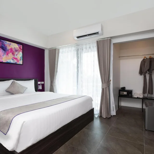 غرفة ديلوكس بسرير مزدوج بشرفة، ASPIRA RESORT KLONG MUANG KRABI 1/10