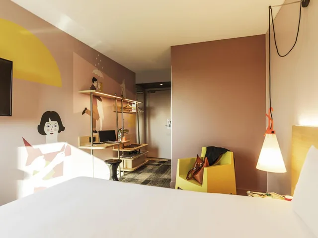 غرفة قياسية بسرير كوين، Ibis Styles Lyon Confluence Hotel 5/8
