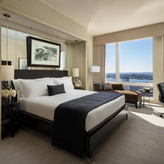 غرفة متصلة عائلية بإطلالة على النهر، Mandarin Oriental New York 1/3