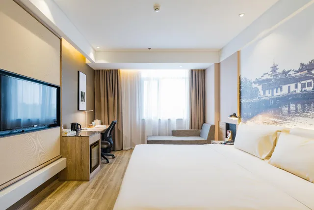 غرفة تنفيذية بسرير كوين، Atour Hotel Fenhu Lake Suzhou 1/1
