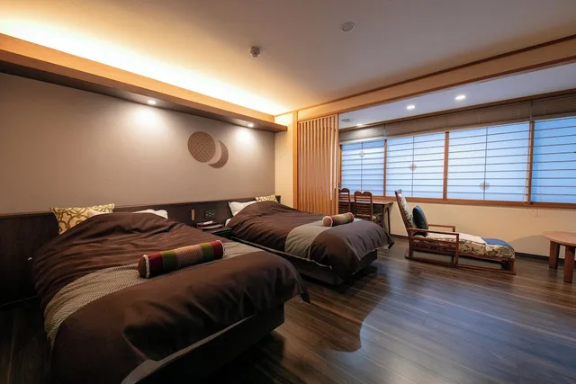 Japanese, Suite, Twin Beds, 2 Futon Beds, Semi Outdoor Bath، Wakamatsuya 1/8