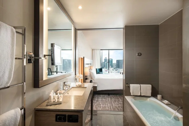 غرفة ديلوكس بسريرين منفصلين، PAN PACIFIC MELBOURNE 4/5