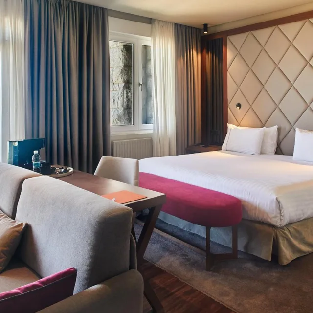 غرفة ديلوكس بسرير مزدوج بإطلالة على البحر، Hotel Silken Palacio Uribarren 4/10