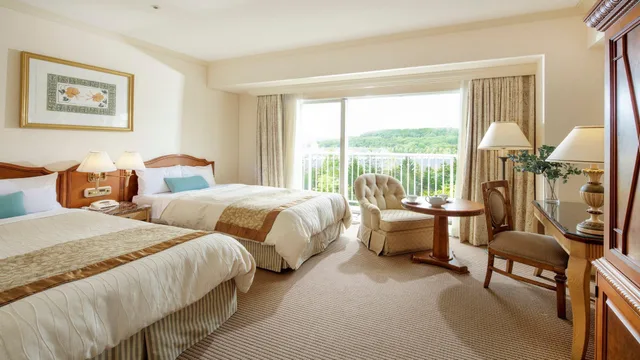 غرفة كومفورت بسريرين منفصلين بإطلالة على الحديقة، Sendai Royal Park Hotel 1/1