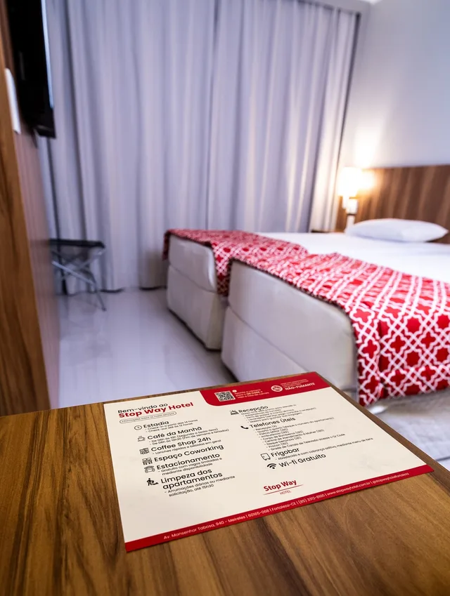 غرفة قياسية بسريرين منفصلين، Stop Way Hotel Fortaleza 7/8