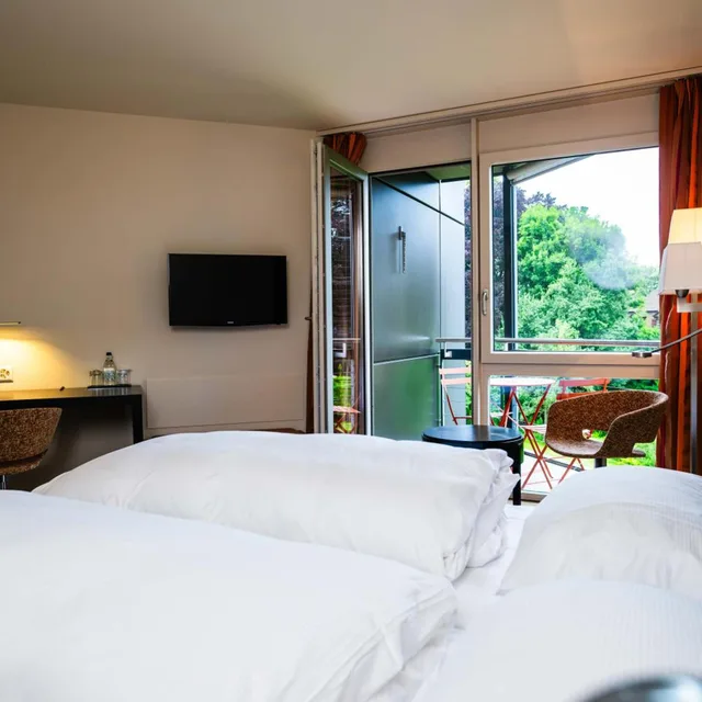 Room, King Bed, Hotel Seepark Thun 3/10