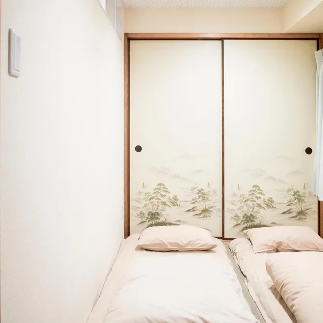 غرفة اقتصادية بسرير مزدوج أو سريرين منفصلين، Bnb+ Asakusa Hostel 2/9