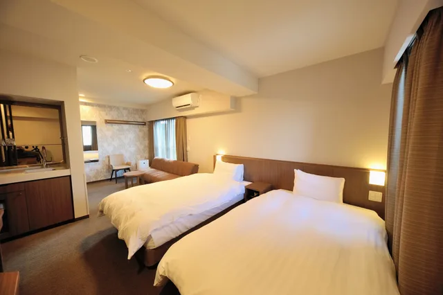 Semi Room, Deluxe, Twin Beds, 2 Semi Double Beds, Sofa، Dormy Inn Meguro Aobadai 1/8