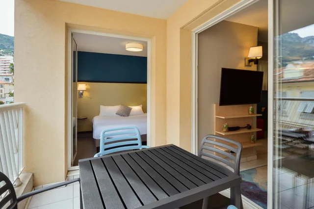 شقة سوبيريور بسرير كوين وسريرين منفصلين بغرفتي نوم مع أريكة، Aparthotel Adagio Monaco Monte Cristo 8/10