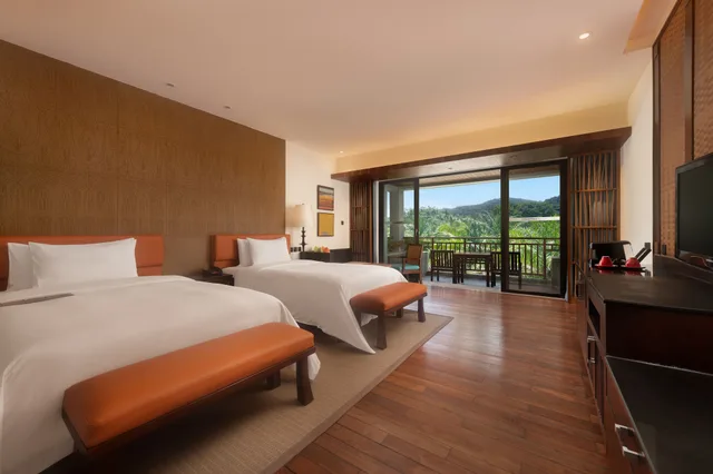Room, 2 Double Beds, Garden View, Balcony, Le Meridien Shimei Bay Beach Resort & Spa 6/10