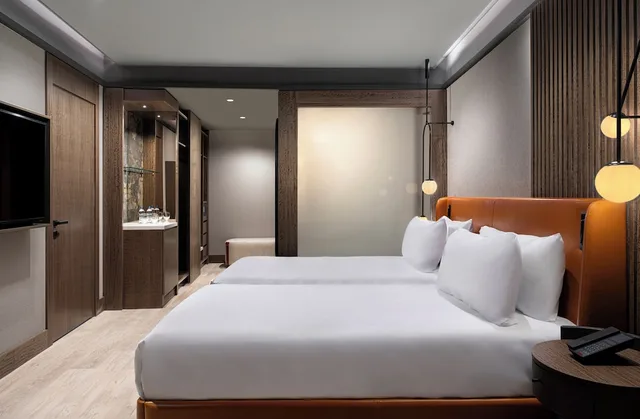 غرفة سوبيريور بسريرين منفصلين بإطلالة على المدينة، Movenpick Hotel Istanbul Marmara Sea 3/5