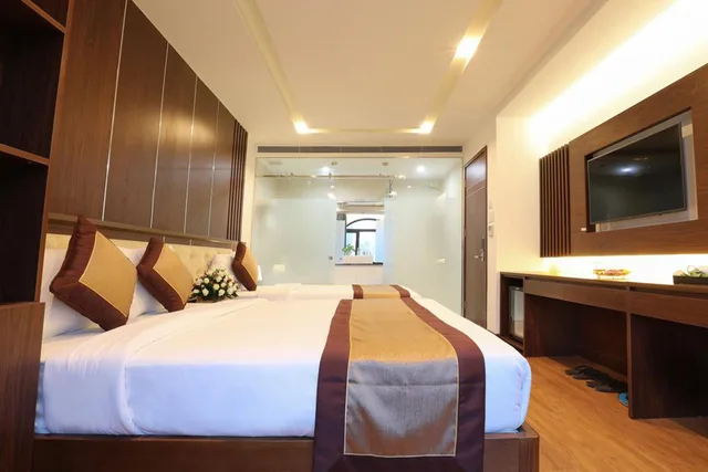 Family, Triple, 1 Queen and 1 Single Bed, City View, Prague Hotel 2/3