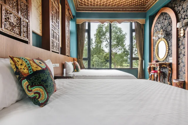 غرفة رباعية بسريرين كوين بشرفة، The Dawn B&B 2/3