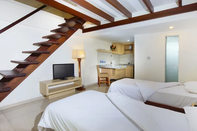 شقة استوديو عائلية بسرير كينج وسريرين منفصلين، The Legian Sunset Residence 2/4