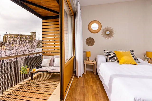 غرفة مفردة بسرير مزدوج، Hotel Dona Mayor 5/8