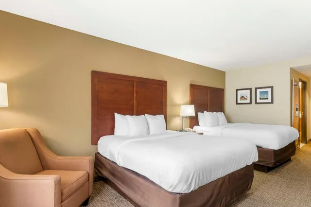 غرفة عائلية بسرير كينج وسرير كوين مع أريكة، Comfort Inn & Suites Blytheville, AR 6/8